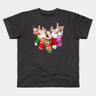 Cute Pig In Socks. Kids T-Shirt